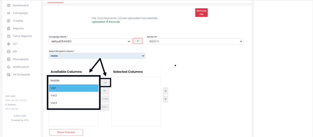 Dynamic SMS – OneXtel Documentation
