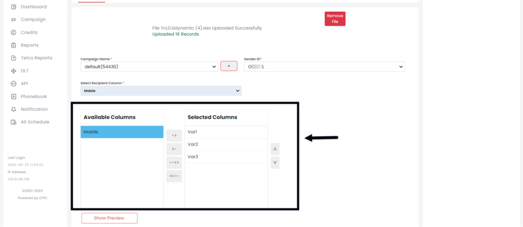 Dynamic SMS – OneXtel Documentation