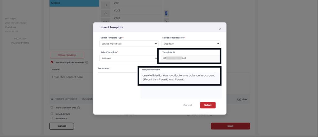 Dynamic SMS – OneXtel Documentation