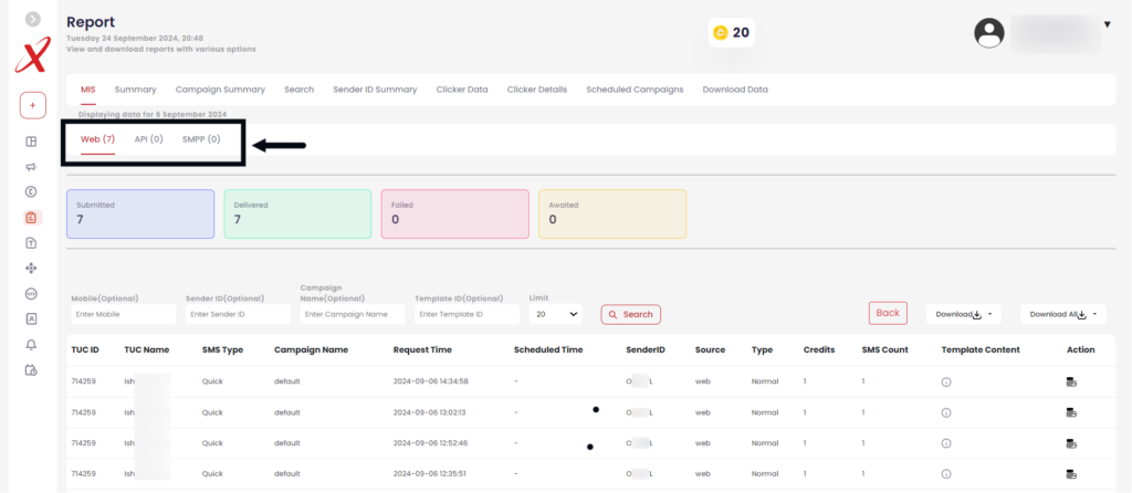 MIS report – OneXtel Documentation